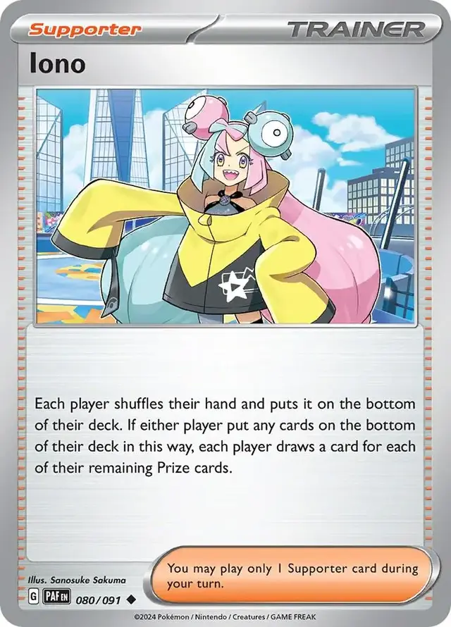 Iono - Pokemon Paldean Fates #80