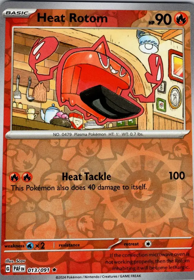 Heat Rotom [Reverse Holo] - Pokemon Paldean Fates #13