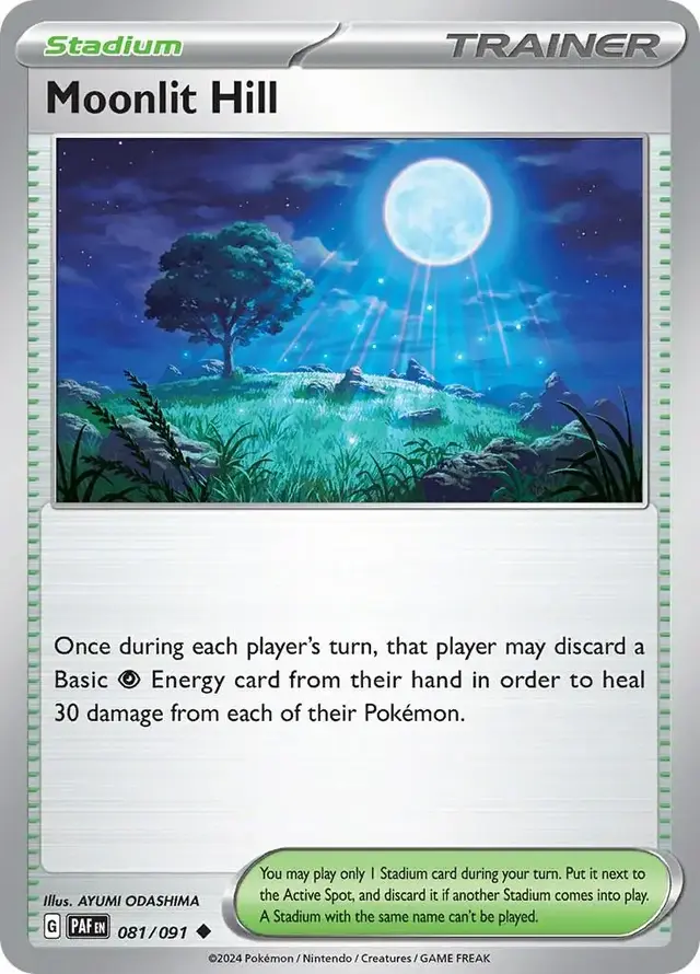 Moonlit Hill - Pokemon Paldean Fates #81