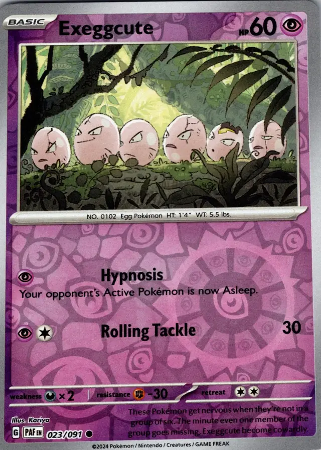 Exeggcute [Reverse Holo] - Pokemon Paldean Fates #23