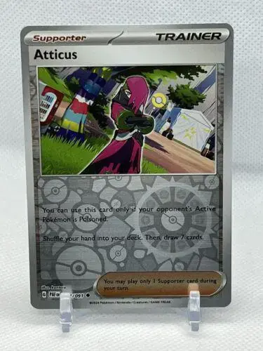 Atticus [Reverse Holo] - Pokemon Paldean Fates #77