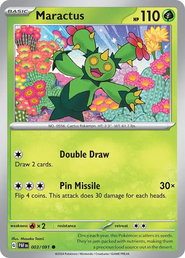 Maractus - Pokemon Paldean Fates #3