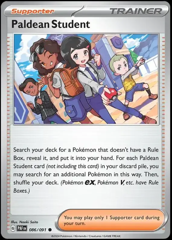Paldean Student - Pokemon Paldean Fates #86
