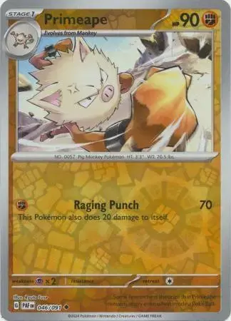 Primeape [Reverse Holo] - Pokemon Paldean Fates #46