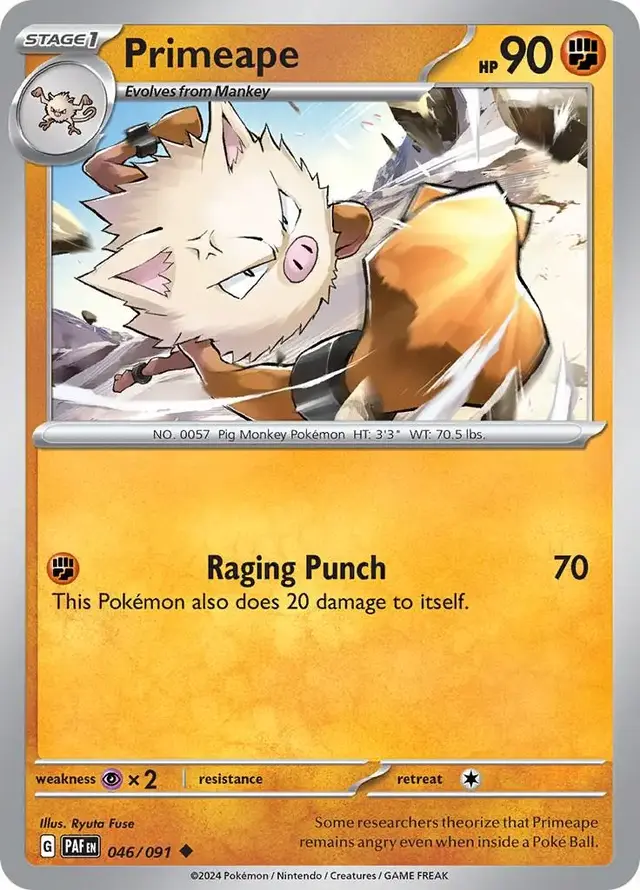 Primeape - Pokemon Paldean Fates #46