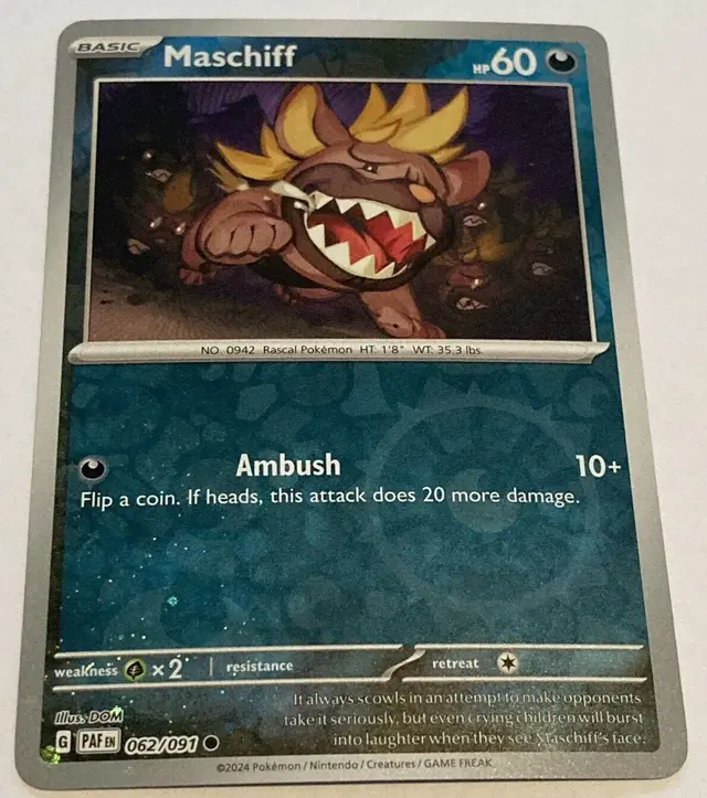 Maschiff [Costco Cosmos Holo] - Pokemon Paldean Fates #62