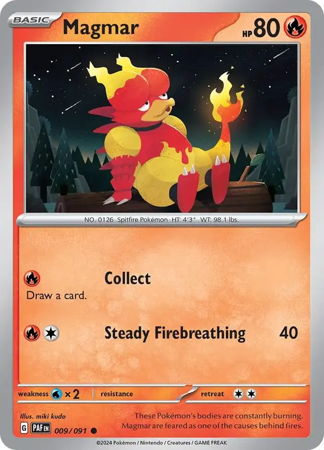 Magmar - Pokemon Paldean Fates #9