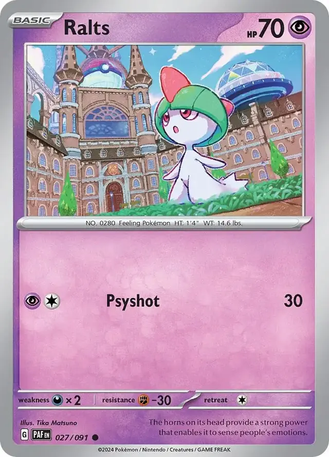Ralts - Pokemon Paldean Fates #27