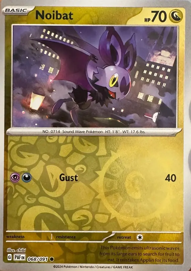 Noibat [Reverse Holo] - Pokemon Paldean Fates #68