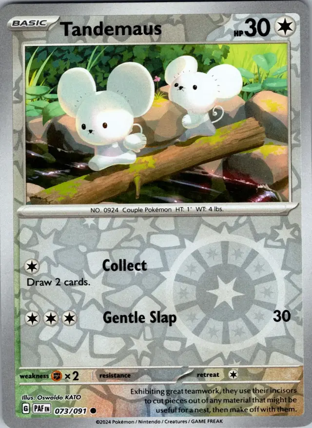 Tandemaus [Reverse Holo] - Pokemon Paldean Fates #73