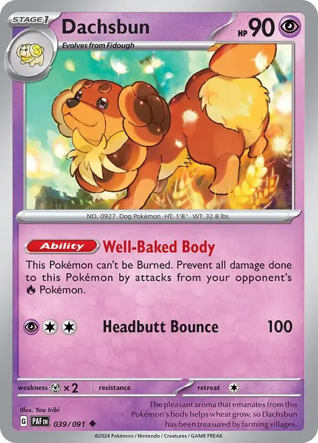 Dachsbun - Pokemon Paldean Fates #39