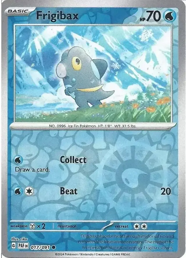 Frigibax [Reverse Holo] - Pokemon Paldean Fates #17