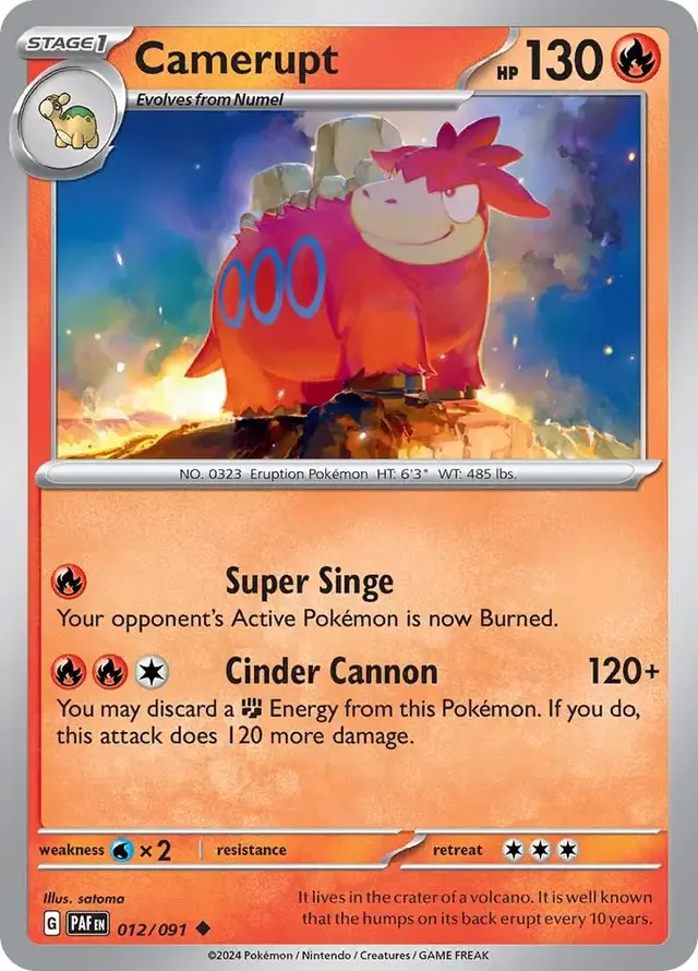 Camerupt - Pokemon Paldean Fates #12