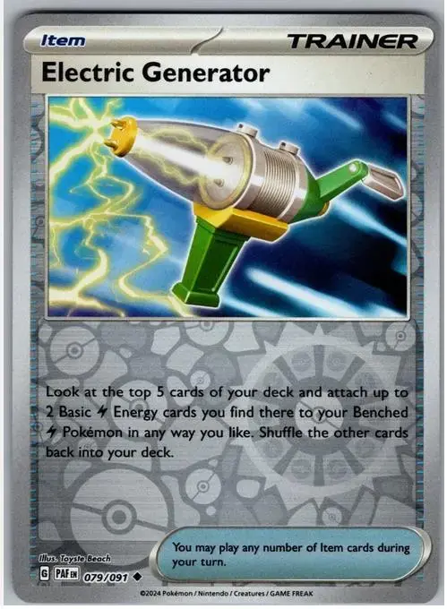 Electric Generator [Reverse Holo] - Pokemon Paldean Fates #79