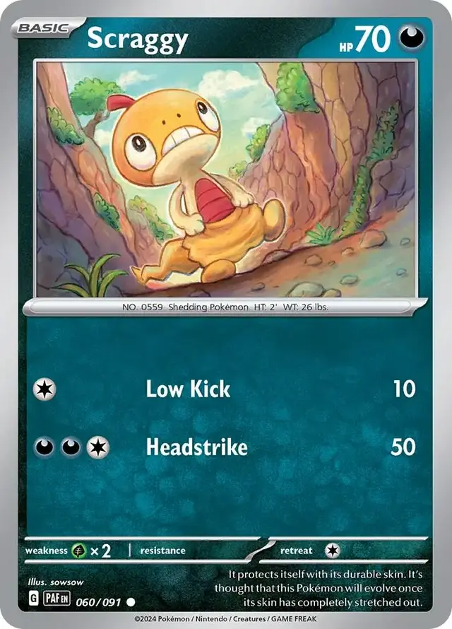 Scraggy - Pokemon Paldean Fates #60
