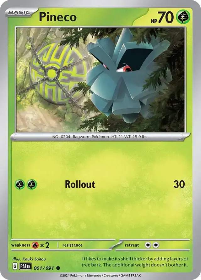Pineco - Pokemon Paldean Fates #1