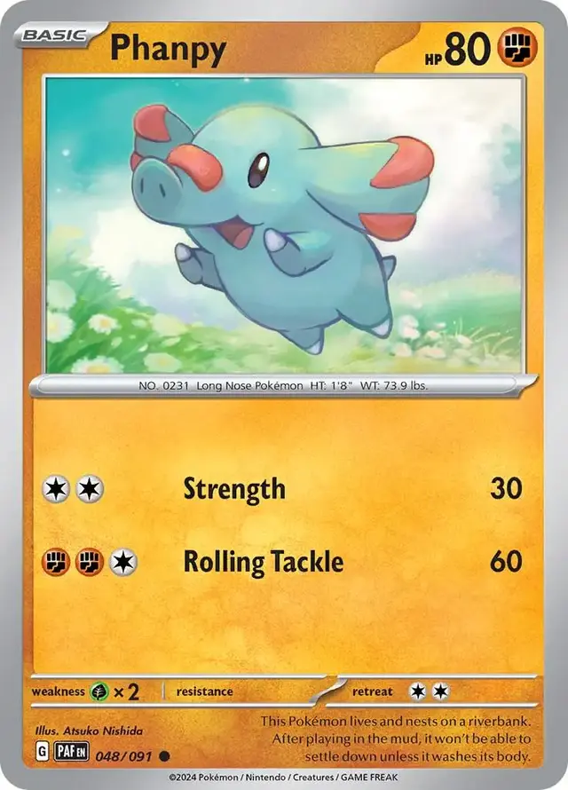 Phanpy - Pokemon Paldean Fates #48