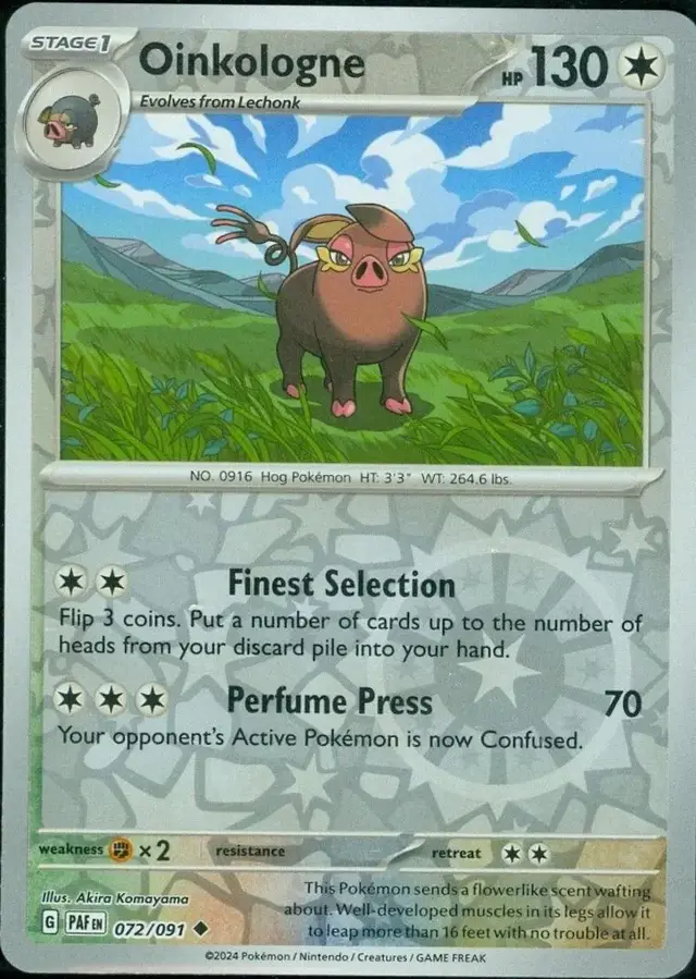 Oinkologne [Reverse Holo] - Pokemon Paldean Fates #72