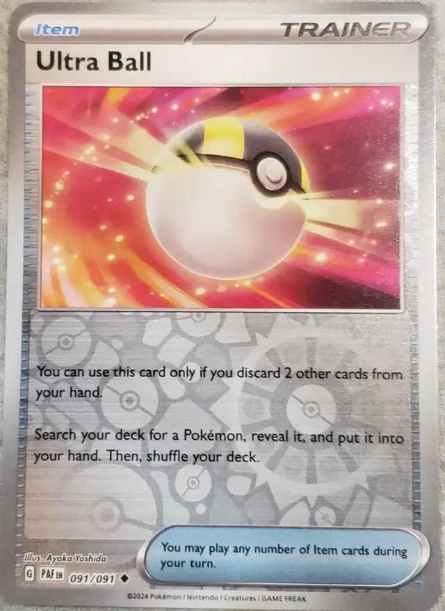 Ultra Ball [Reverse Holo] - Pokemon Paldean Fates #91