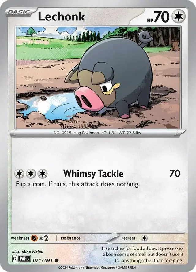 Lechonk - Pokemon Paldean Fates #71