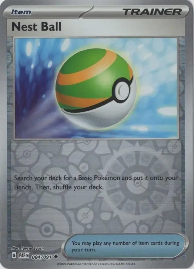 Nest Ball [Reverse Holo] - Pokemon Paldean Fates #84