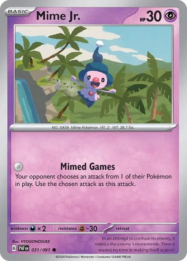 Mime Jr - Pokemon Paldean Fates #31