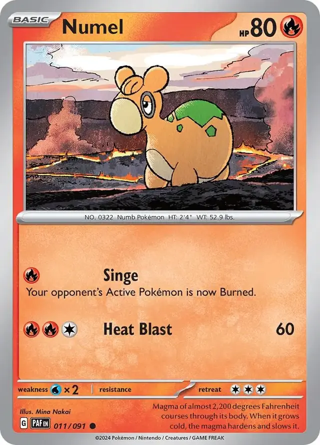 Numel - Pokemon Paldean Fates #11
