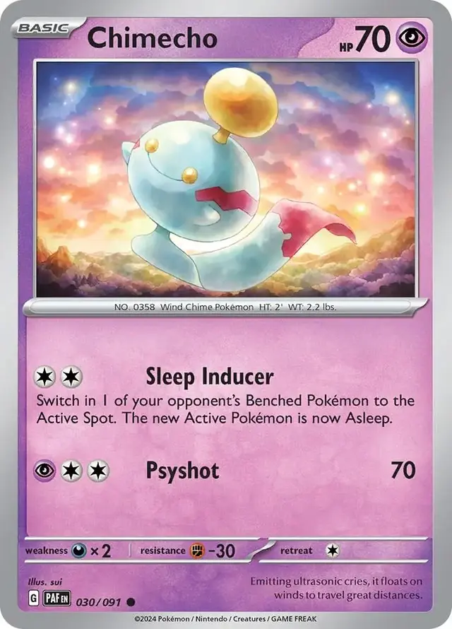 Chimecho - Pokemon Paldean Fates #30