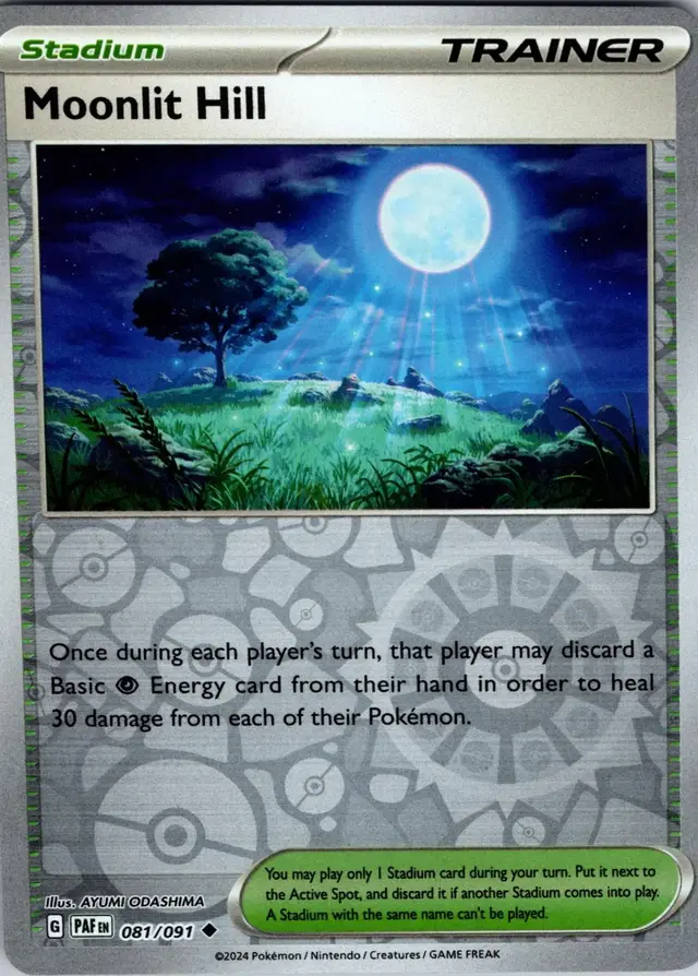 Moonlit Hill [Reverse Holo] - Pokemon Paldean Fates #81