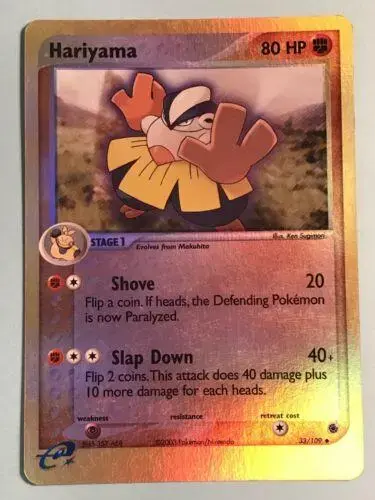 Hariyama [Reverse Holo] - Pokemon Ruby & Sapphire #33