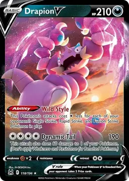 Drapion V 118 - Pokemon Lost Origin