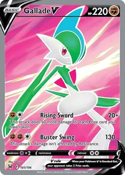 Gallade V 181 - Pokemon Lost Origin