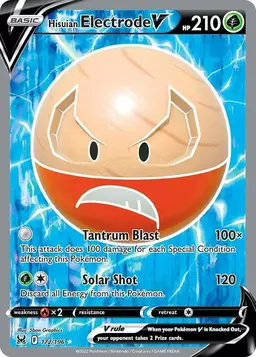 Hisuian Electrode V 172 - Pokemon Lost Origin