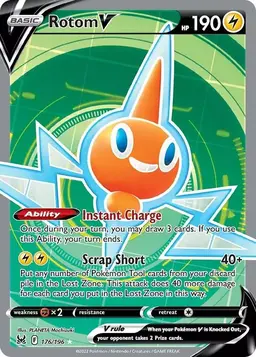 Rotom V 176 - Pokemon Lost Origin