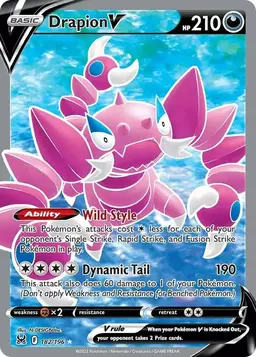 Drapion V 182 - Pokemon Lost Origin