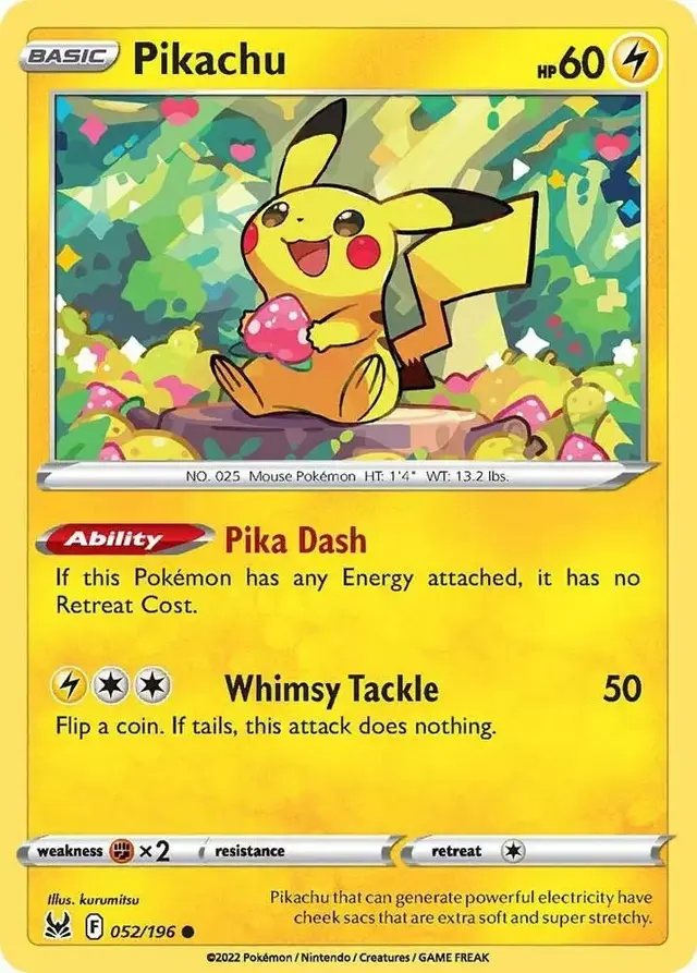 Pikachu [Reverse Holo] - Pokemon Lost Origin #52