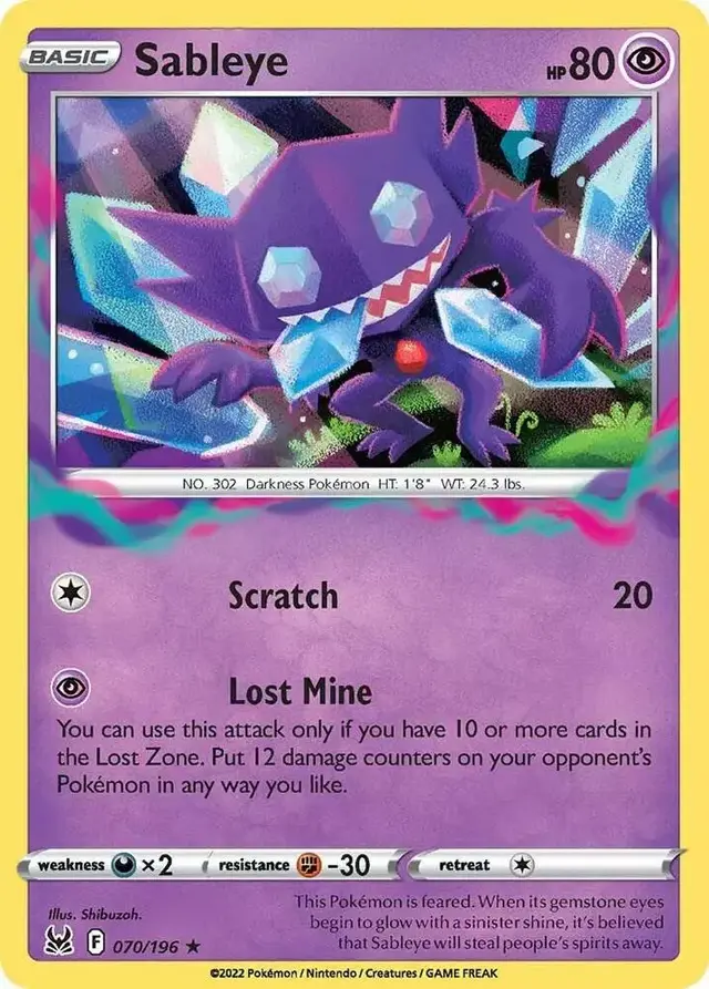 Sableye - Pokemon Lost Origin #70