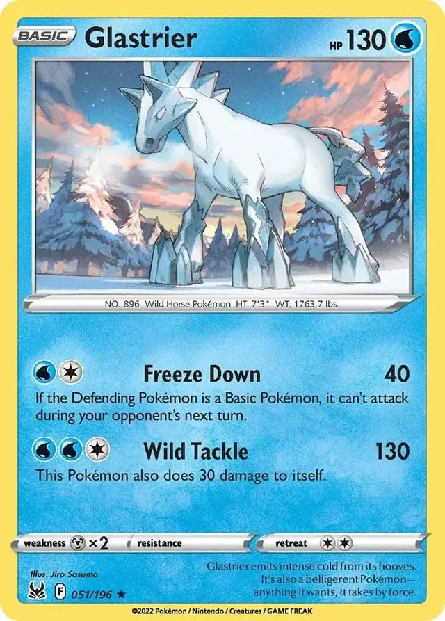Glastrier - Pokemon Lost Origin #51