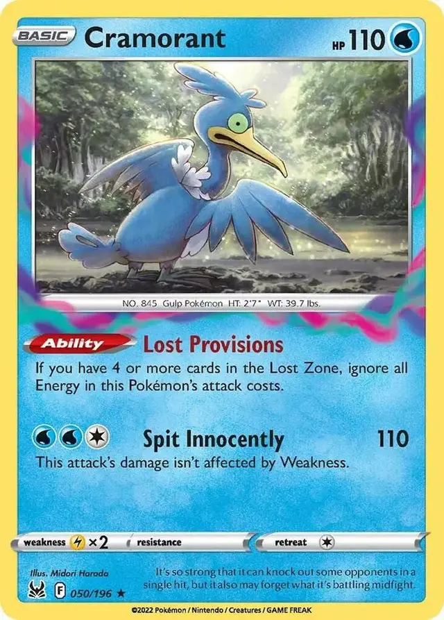 Cramorant - Pokemon Lost Origin #50