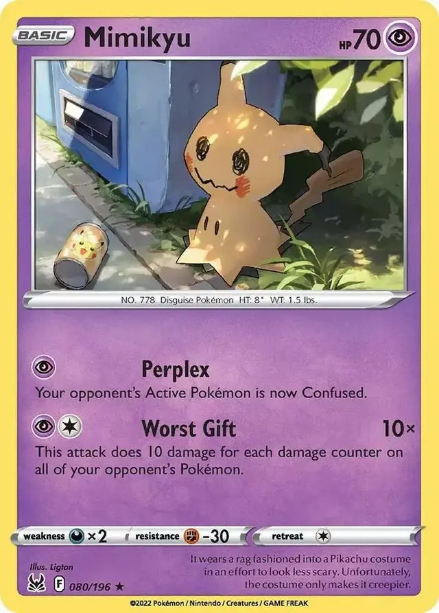 Mimikyu [Reverse Holo] - Pokemon Lost Origin #80