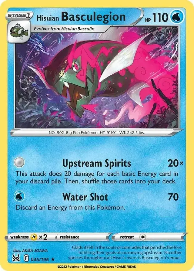 Hisuian Basculegion - Pokemon Lost Origin #45