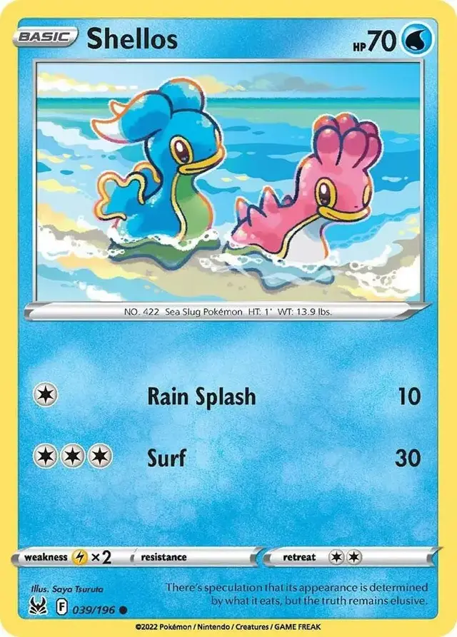 Shellos - Pokemon Lost Origin #39
