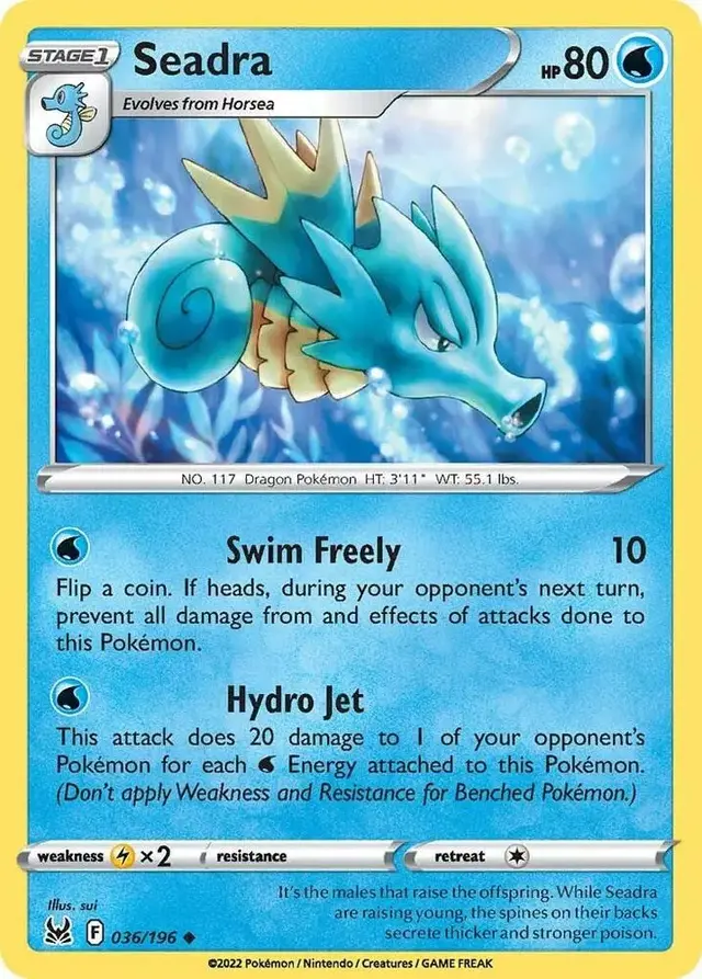 Seadra - Pokemon Lost Origin #36