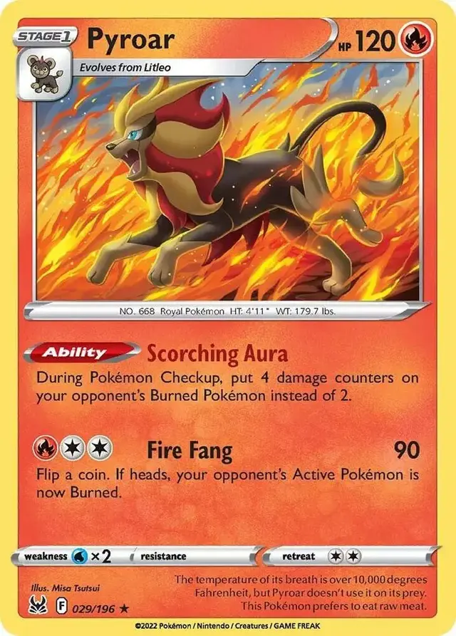 Pyroar [Reverse Holo] - Pokemon Lost Origin #29