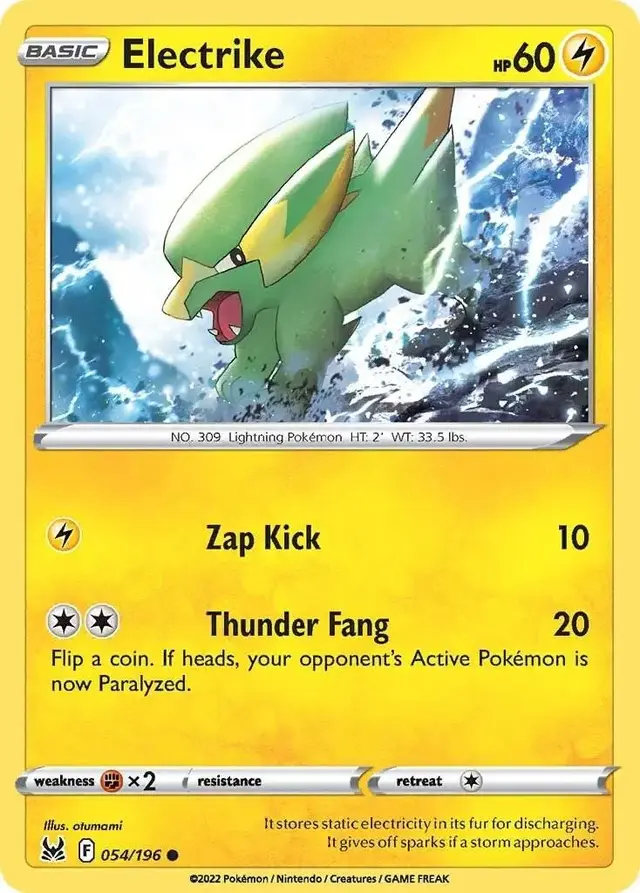 Electrike - Pokemon Lost Origin #54