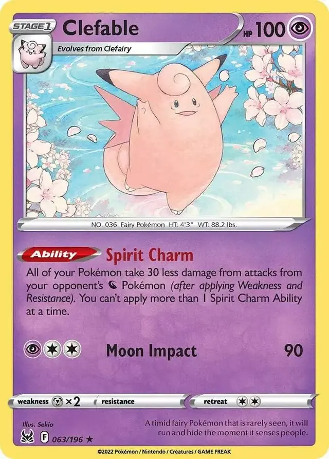 Clefable [Reverse Holo] - Pokemon Lost Origin #63