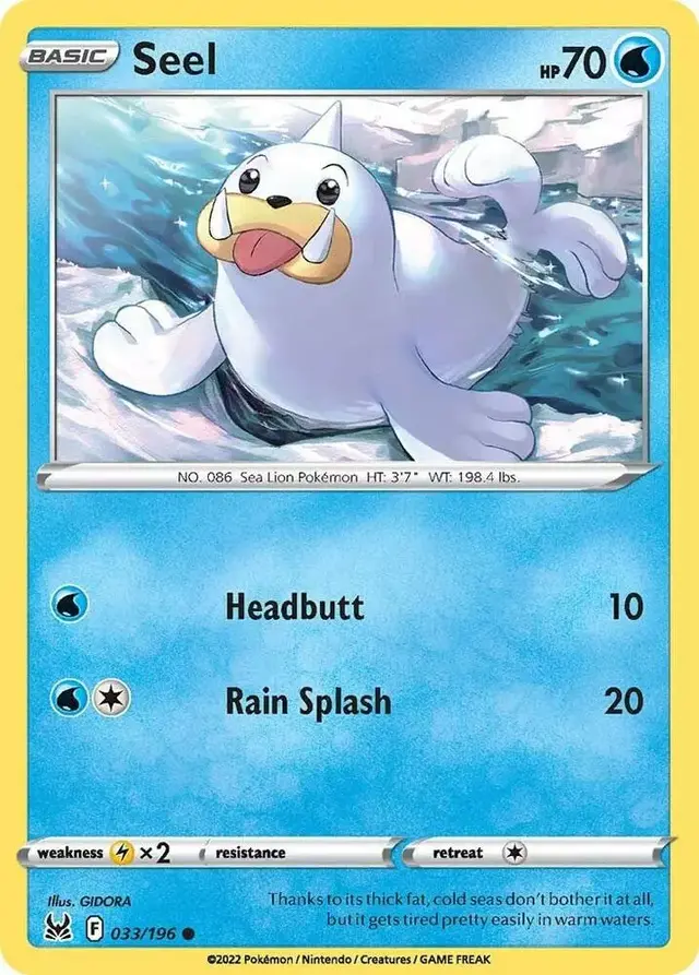 Seel - Pokemon Lost Origin #33