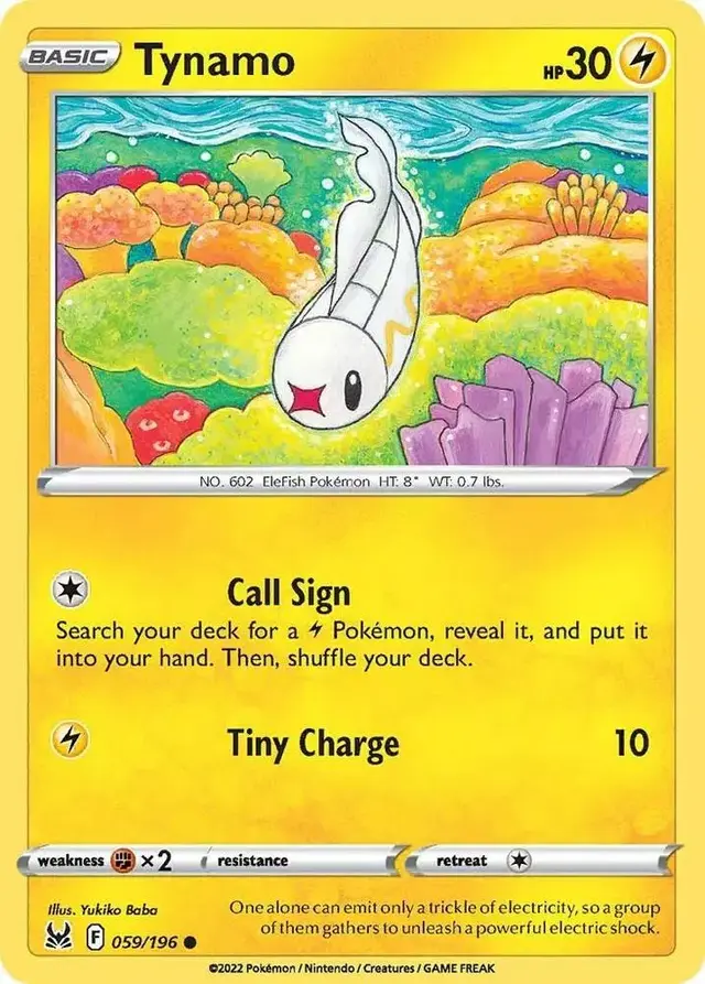 Tynamo - Pokemon Lost Origin #59