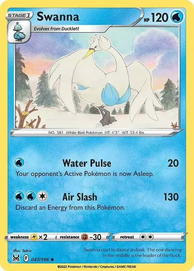 Swanna - Pokemon Lost Origin #47