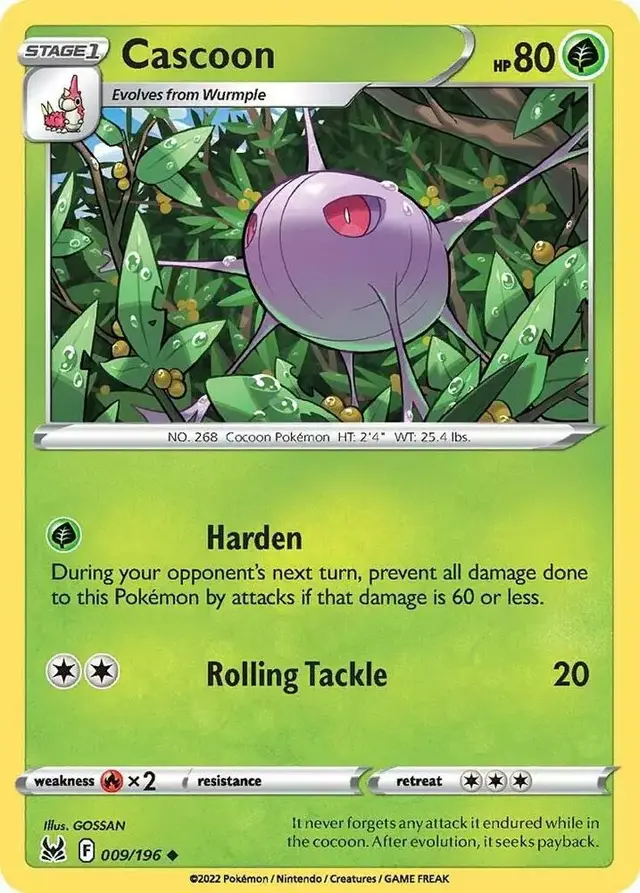Cascoon [Reverse Holo] - Pokemon Lost Origin #9